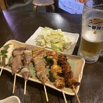 備長吉兆や - 料理が遅くてビールがなくなっちゃう