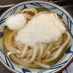 丸亀製麺 - かけ冷大に温玉とろろ