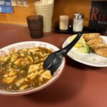 中華料理烈剛 - 麻婆丼&揚げ餃子