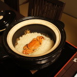 しのはら - もくず蟹のご飯