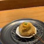 五感で楽しむ串揚げ屋 生粋namaiki - 帆立ウニの串揚げ