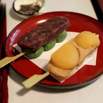 追分だんご本舗 - だんご二本盛り