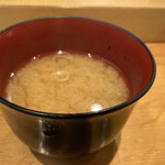 鮨政 - おかわりした味噌汁