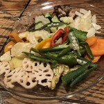 Bistro TATSU - 地元野菜のプレート。