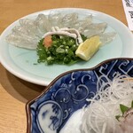 鮮魚 天ぷら すしつま - フグの鉄刺