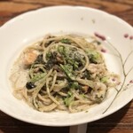 Bistro TATSU - 姪の浜の海苔のクリームソースパスタ。