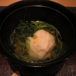 新屋敷 幸福論 - ホタテのしんじょ椀。ふわふわです！