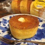 成城石井 - タカキベーカリーのたまごとみるくのケーキ。裏面にあった「ホットケーキ風」のアレンジを試してみた。