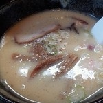 麺屋雷神 - 豚骨塩ラーメン600円