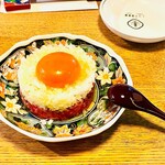 めしや ヒロキ倶楽部 - ネギ塩和牛ユッケ/1480円