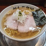 元祖一条流 がんこラーメン 立川たま館分店 - 塩(モモ)(味4・青唐・鶏油 / 税込950円)