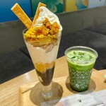 nana's ​green ​tea  - 『抹茶グリーンティー(アイス)』
『かぼちゃのモンブランパフェ』