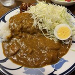 マーブル - インドカレー　卵はサラダから移動