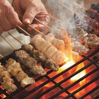 Authentic charcoal grill! Yakitori with carefully chosen charcoal and sauce starts from 165 yen