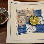くずし 之助 - 舞阪産放血神経〆 秋の虎河豚 ぽん酢(コース料理 料理長おまかせ)