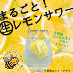 Izuno Ryoushi Baru Otameshiya - 【当店手作り！】まるごと生レモンサワー