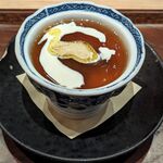 くずし 之助 - 峯野牛と早松茸(さまつだけ)の茶碗蒸し フォアグラバター 和風あんかけ(コース料理 料理長おまかせ)