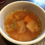 ビラビアンキ - 前菜のスープ