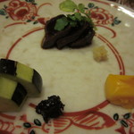 赤坂 詠月 - 鯨・チェダーチーズ焼き・水茄子 