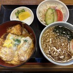 そば処割烹 浜菊 - 料理写真:かつ丼セット