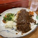 レストラン翔 - カツカレープレート 1100円