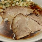 ラーメン まぜそば 幸星軒 - チャーシュー。食感、味、スープとの相性のいい仕上がり。美味しかった。