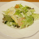 ワインハウス サノヤ - パスタランチ<\1,050>（フルーツサラダ、2013年9月）