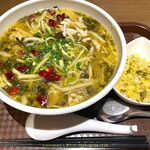 上海料理佳樹園 - 高菜麺 炒飯セット