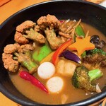 SOUP CURRY PARI PARI - 2023/9  ブロッコリーの唐揚げはオススメ