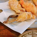天ぷら 大樹 - サービスで戴いたひげ天にんにく