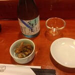亀鶴寿司 - ニシン山椒のお通しと名倉山
