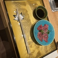 北新地 神威 - 昆布〆タンの刺身！