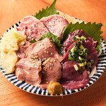 Assorted meat sashimi