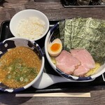 節骨麺たいぞう - 節骨濃厚つけ麺 並 ライス 小