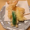 Temmatsu Omote - ランチB定食①(ししとう、玉ねぎ、エビ2尾)