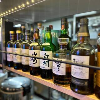 We boast over 50 types of whiskey from around the world!