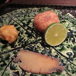 銀座 水野 - 揚げ物三点