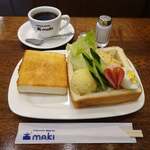 COFFEE HOUSE maki - モーニングセット780円
                        