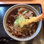 Soba To Tenpura Yuzuki - 2023年10月3日　鴨肉えび天そば(大盛) ¥1930