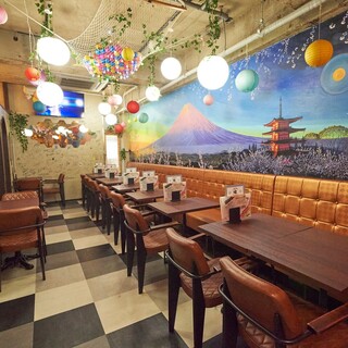 こだわりが詰まったお洒落な空間◎完全個室も完備しております