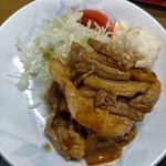 219713454 - 甘辛の味付け。殆ど豚肉です。玉ねぎが少し。