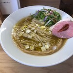 めん処 きよ洲 - オリーブとサバの豚らあめん大盛り！いわぎんアプリクーポンで850円税込