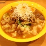 麺屋 すずらん - ＃２９２ ＠辛いみそホルモンらーめん（＋ホルモンマシマシ）１１００円