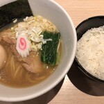 麺屋一燈 - 朝ラー・プロトタイプ 夜ver.＋味玉＋小ライス