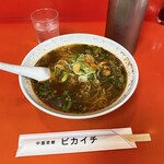 ピカイチ - ピカイチラーメン5辛が着丼しました