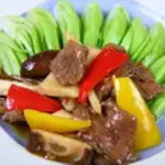 Stir-fried beef and oyster sauce