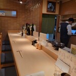 Yakitori To Unagi Hyoutan -  カウンター  早めに帰られ、あいたので撮ってみた