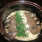 神保町 傳 - 秋刀魚の肝いりご飯