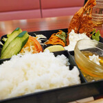 喫茶レストランかかし - 海老フライ弁当