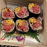 根津松本 - トロたく巻き　小振りでもグッと詰まり　これもつまみに